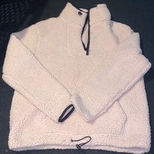 Light pink fleece sweater